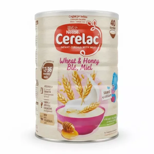 Nestle Cerelac Wheat & Honey infant cereal container