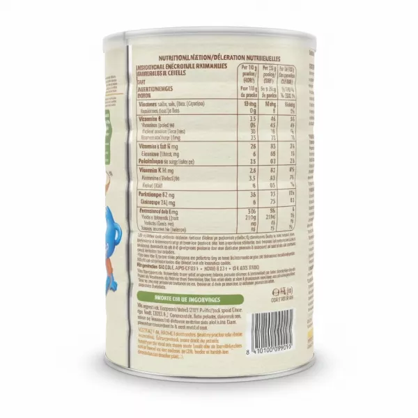 Nestlé Cerelac Wheat Infant Cereal nutritional information on back
