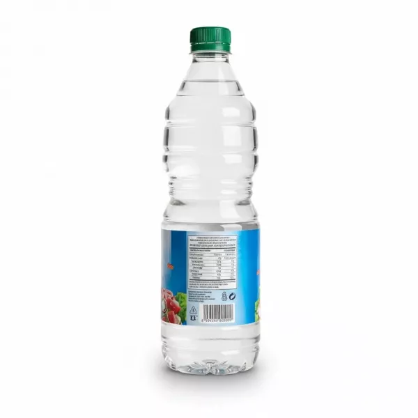 Chtoura Fields White Vinegar bottle back view showing nutritional info and barcode