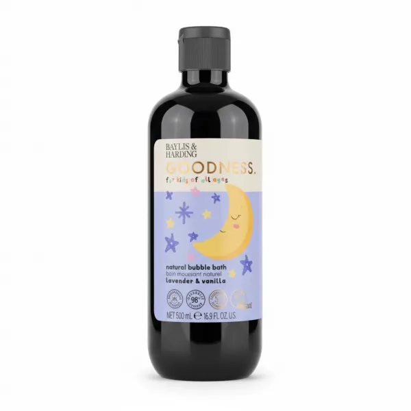 Baylis & Harding Goodness natural bubble bath bottle with lavender and vanilla scent