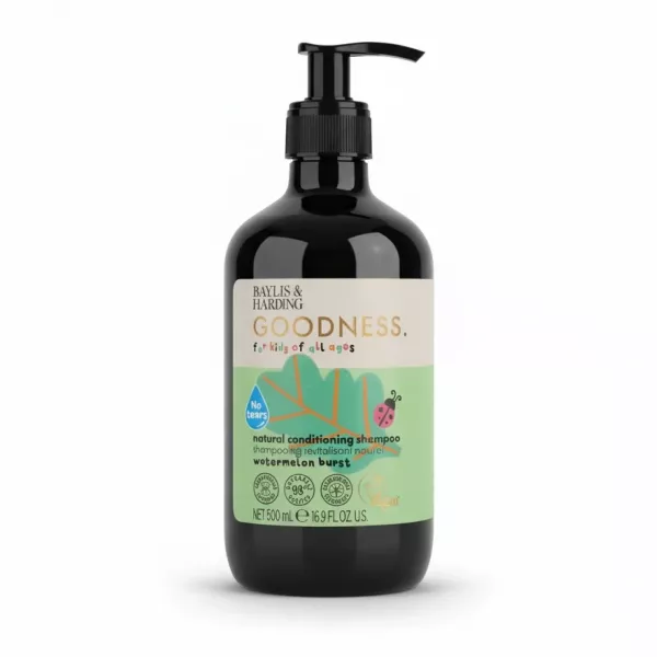 Baylis & Harding Goodness Kids watermelon burst conditioning shampoo bottle