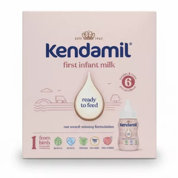 Kendamil first infant milk ready to feed packaging front