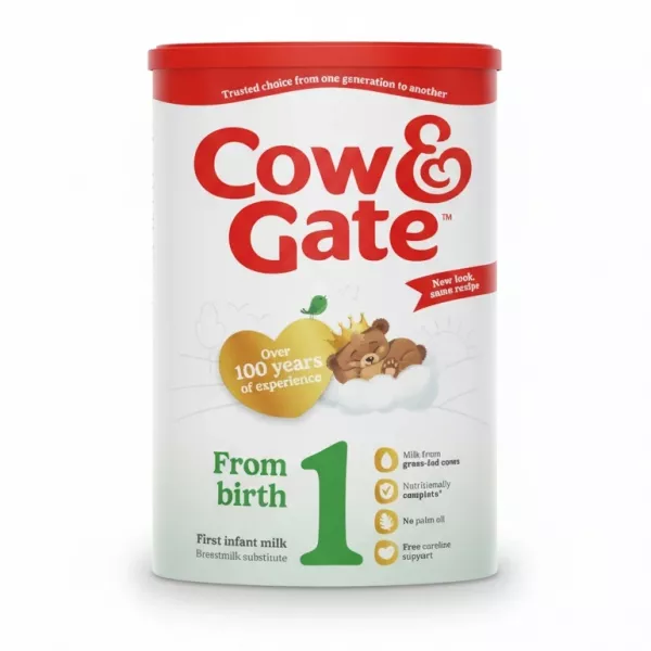 Cow & Gate First Infant Milk container front view