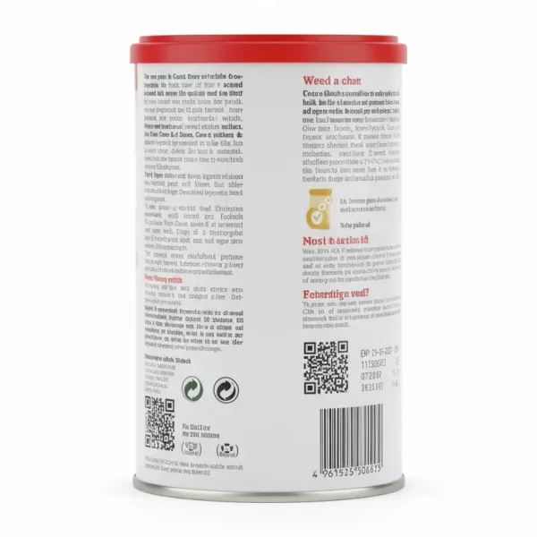 Cow & Gate First Infant Milk container back view with product description