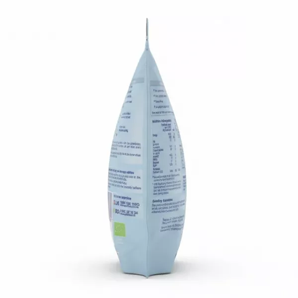 Aptamil Organic Baby Rice pack back with ingredients and preparation instructions