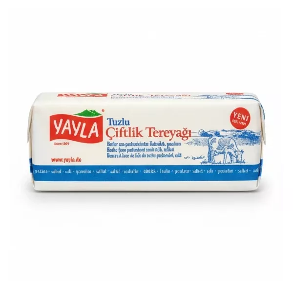 YAYLA salted farm butter package side