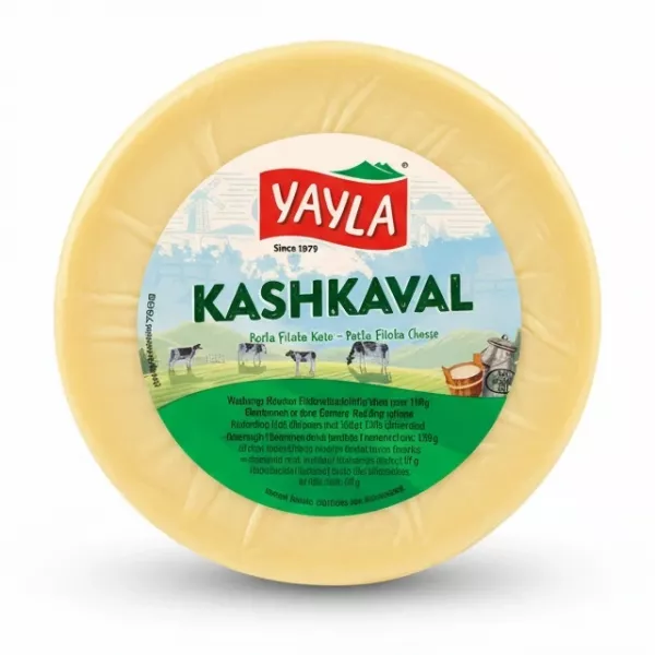 Yayla Kashkaval Pasta Filata Cheese wheel front view