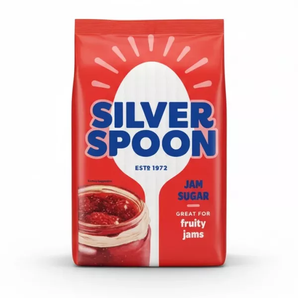 Silver Spoon jam sugar pack front view