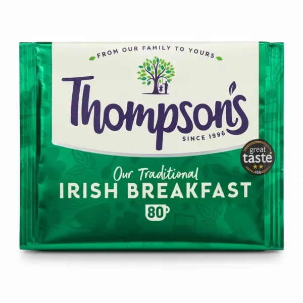 Pack of Thompson's Irish Breakfast Tea 80 bags