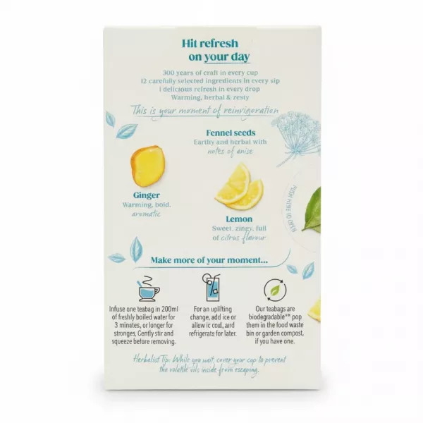 Twinings Detox Tea box back with ingredient details