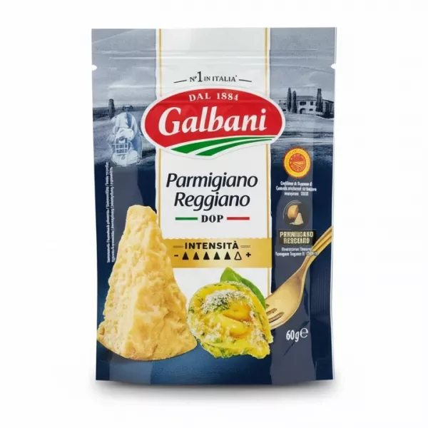 Packet of Galbani Parmigiano Reggiano grated cheese