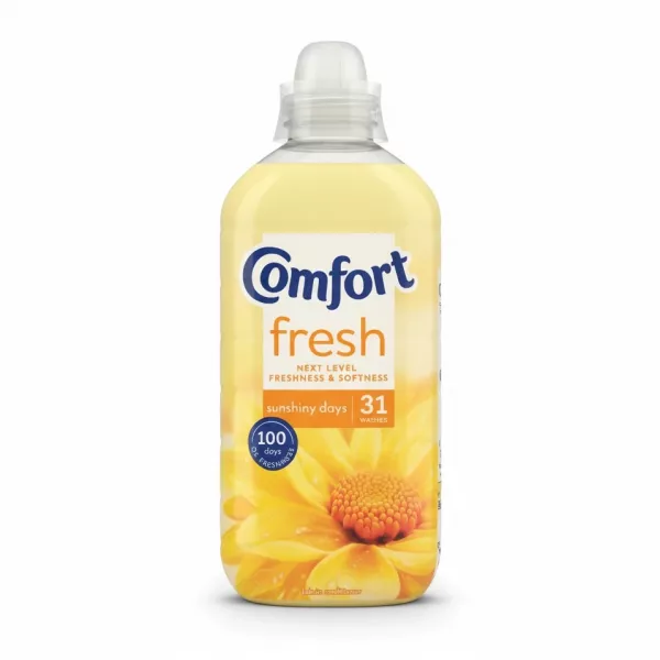 Bottle of Comfort Fresh Fabric Conditioner Sunnshiny Days front