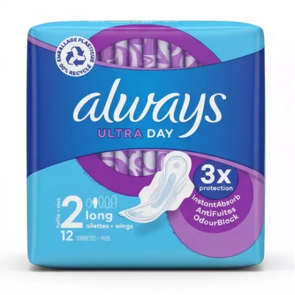 Always Ultra Day long pads package front view