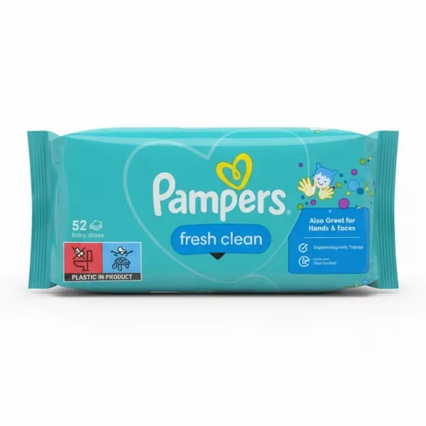 Pampers Fresh Clean Baby Wipes pack front