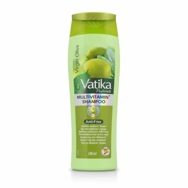 Vatika Naturals Virgin Olive Multivitamin Shampoo front bottle view