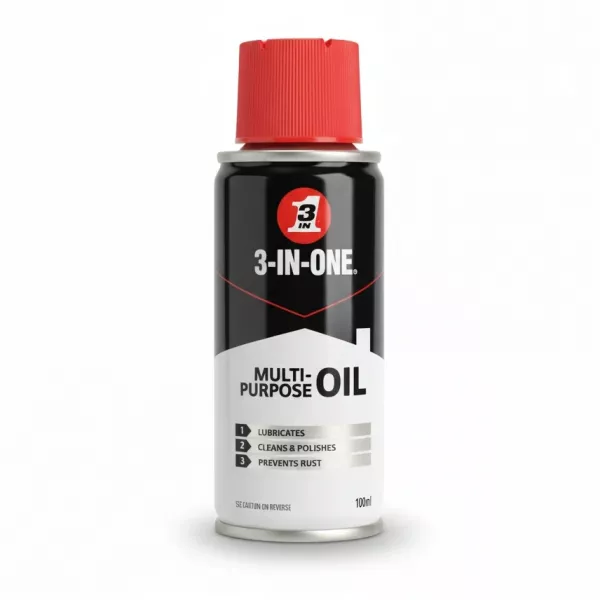 3-IN-ONE multi purpose oil can front with red cap