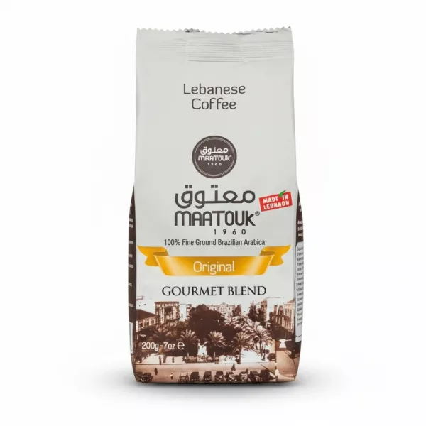 Maatouk Lebanese Coffee Original Blend 200g front packaging
