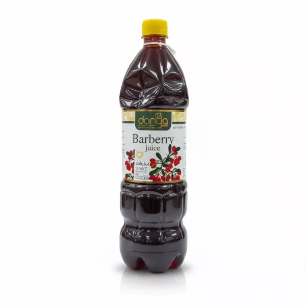 Bottle of Donya Barberry Juice front view with label