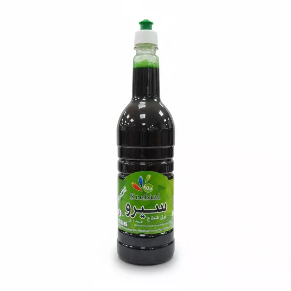 Bottle of Krebial Algerian Mint Syrup front view