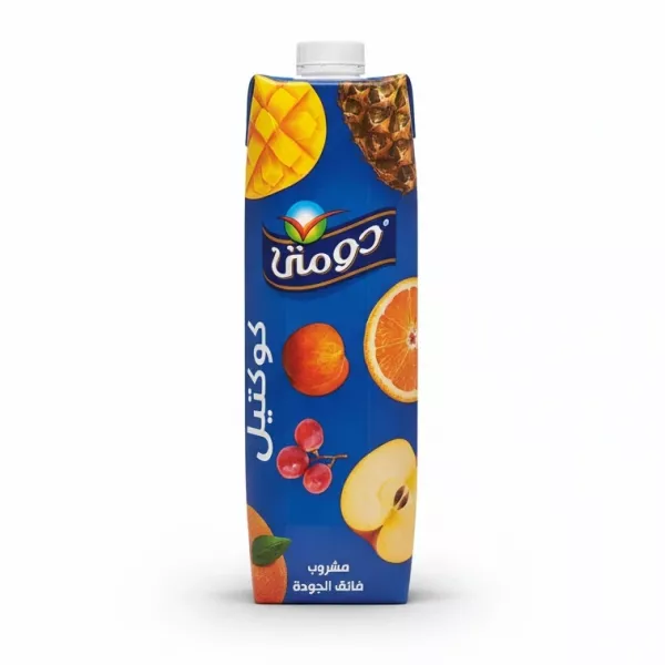 Domty Fruit Cocktail Drink carton front with fruit images