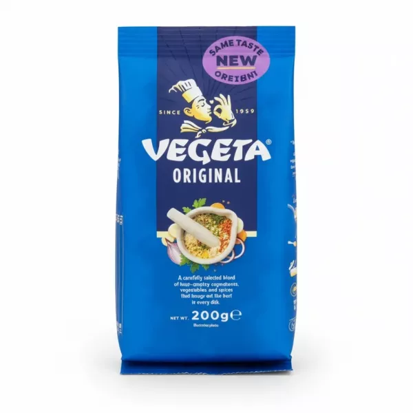 Vegeta Original 200g blue pouch front view
