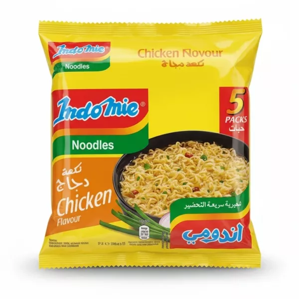 Indomie instant chicken flavour noodles 5-pack