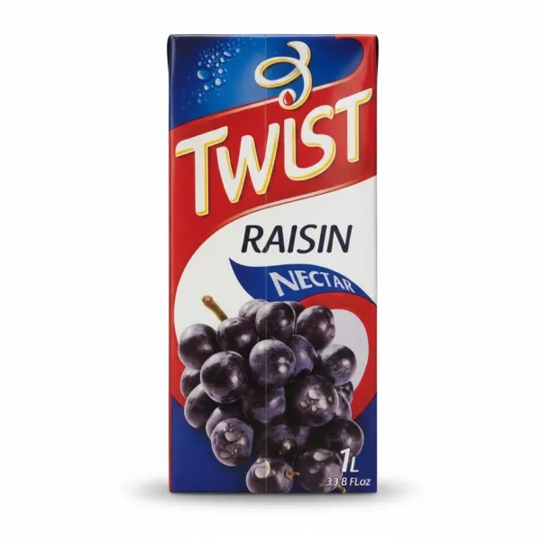 Twist Raisin Nectar 1 litre carton front view