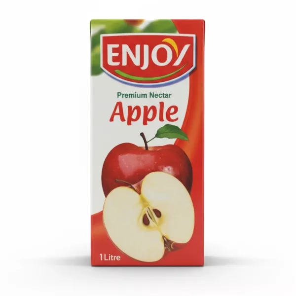 Enjoy Apple Nectar carton front with English brand and apple image