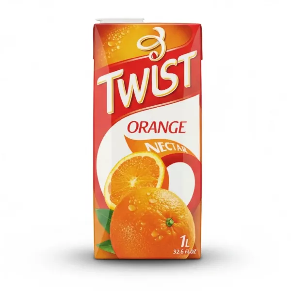 Carton of Twist Orange Nectar juice 1 litre