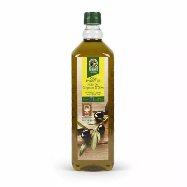 Minerva Olive Pomace Oil 1 Litre bottle front label