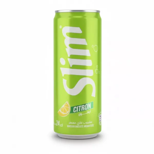 Slim Lemon sparkling soft drink can