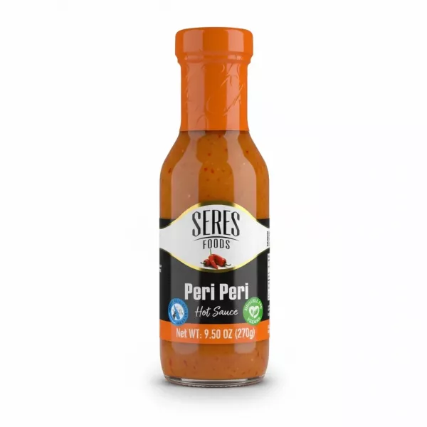 Seres Foods Peri Peri Hot Sauce bottle front view