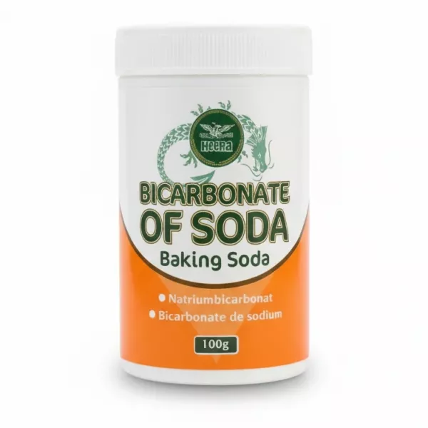 Heera Bicarbonate of Soda baking soda container front