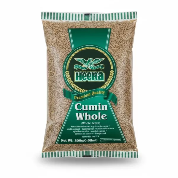 Heera brand pack of whole cumin seeds 300g front