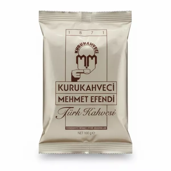 Kurukahveci Mehmet Efendi Turkish Coffee 100g front packaging