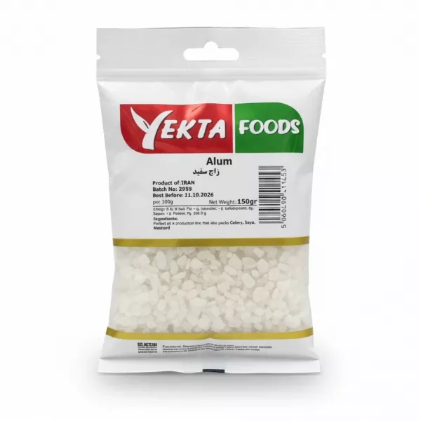 Yekta Foods Alum Crystal pack front view