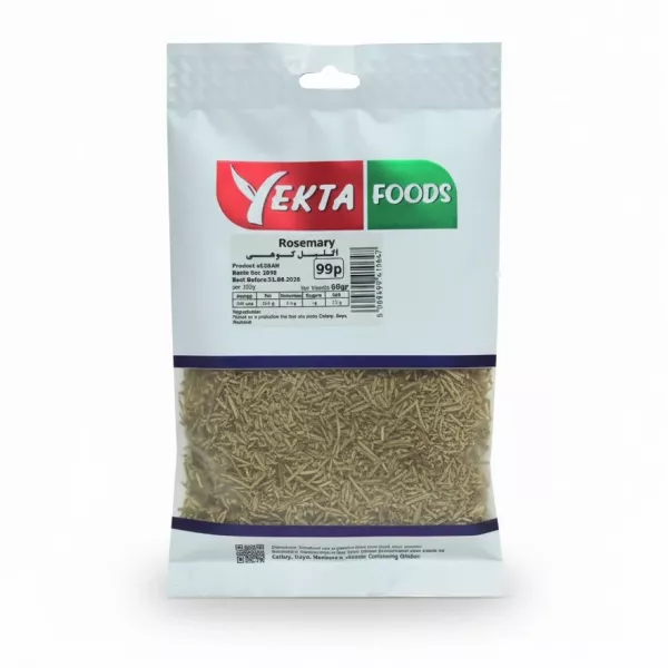 Front packaging of Yekta Foods Dried Rosemary pack