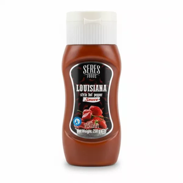 Seres Foods Louisiana style hot pepper sauce front view