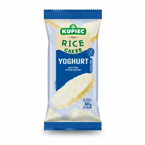 Kupiec Yoghurt Rice Cakes packet front view
