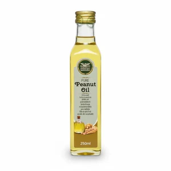 Heera Pure Peanut Oil 250ml bottle front view