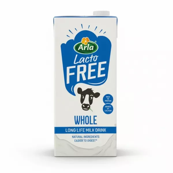 Arla LactoFREE Whole Milk Drink carton front view