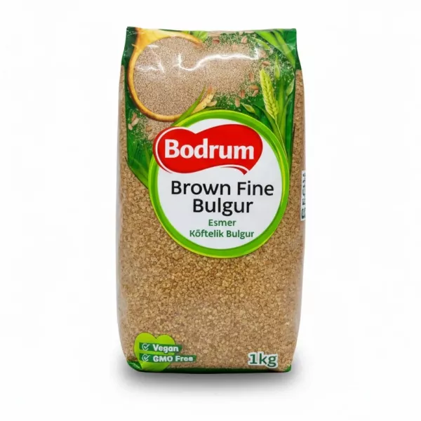 Packaged Bodrum Brown Fine Bulgur Wheat front