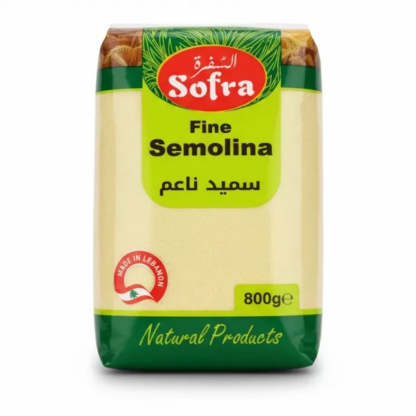 Sofra brand fine semolina pack front