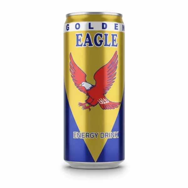 Golden Eagle Energy Drink 250ml can front view with eagle logo