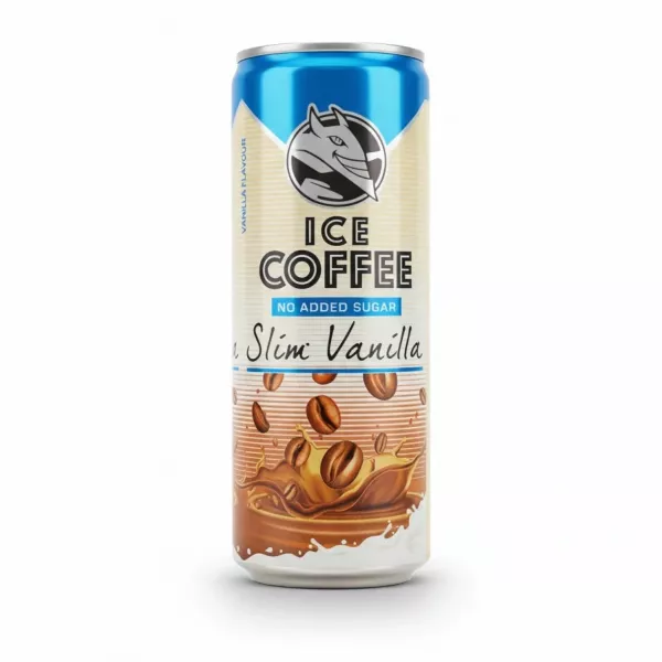Hell Vanilla Ice Coffee can front view showing branding and vanilla flavour design
