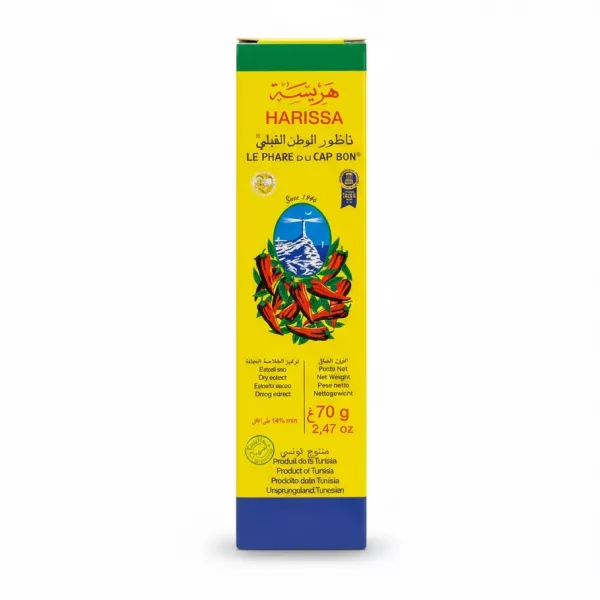 Le Phare du Cap Bon Harissa packaging front view