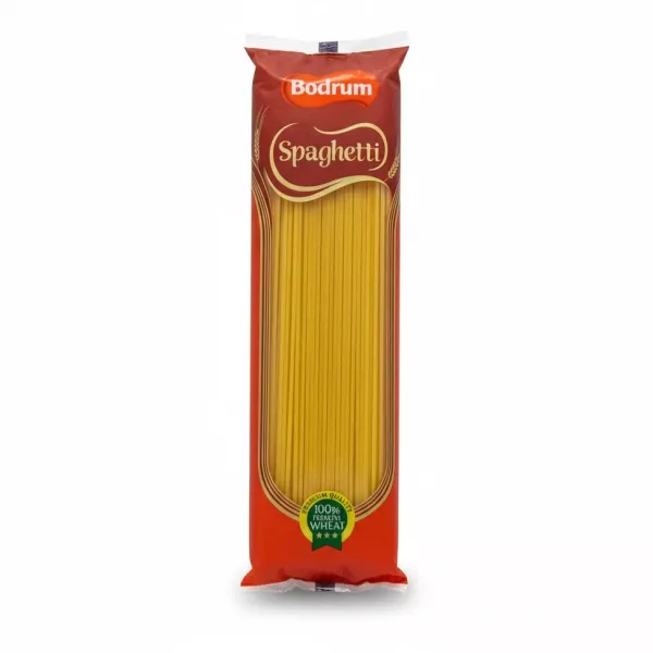 Bodrum Spaghetti pack showing premium quality pasta