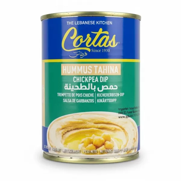 Cortas Hummus Tahina Chickpea Dip canned product front