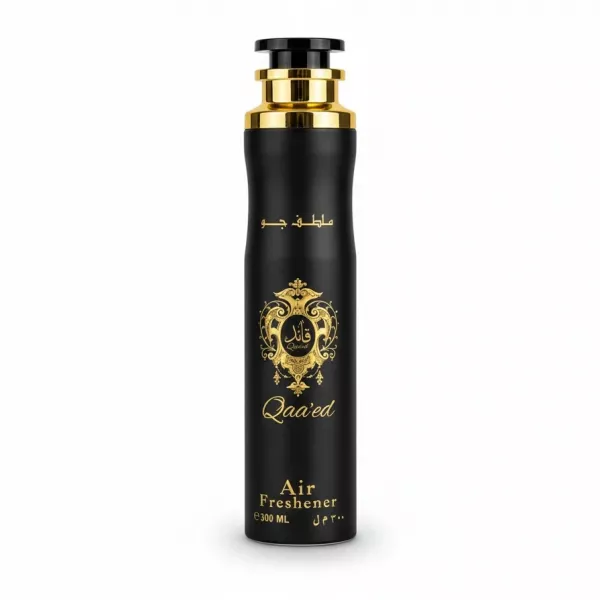 Lattafa Qaa'ed Air Freshener black and gold bottle front
