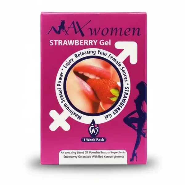 AxWomen Strawberry Gel box front view
